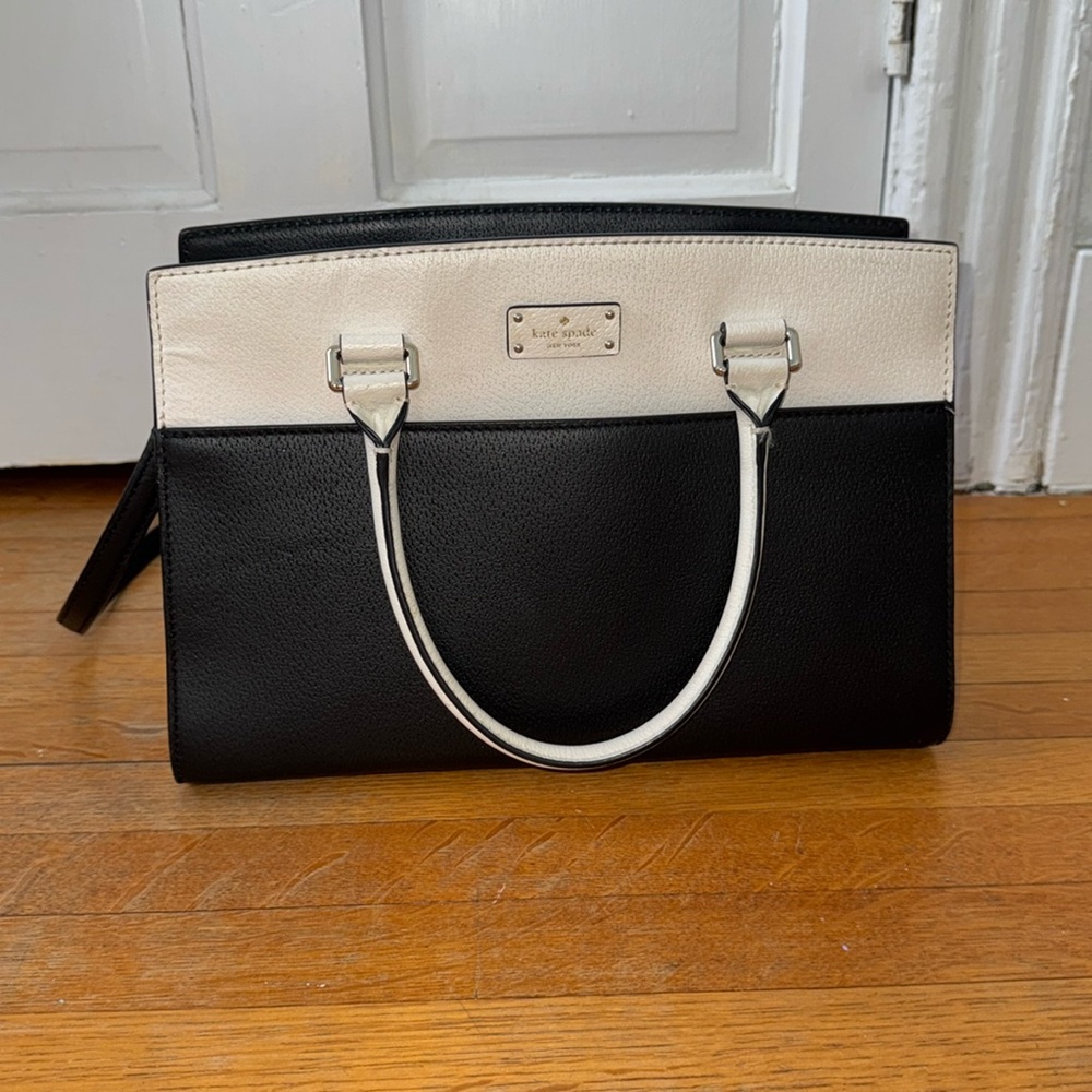Kate Spade New York Black and White Purse/ Work Bag